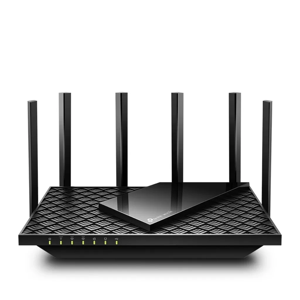 Archer AXE75. Router WiFi 6E Tp-Link AX5400 Triple banda (2402Mbps en 5GHz, 2402Mbps en 6GHz y 574Mbps en 2.4GHz) 1 puerto WAN 4 puertos LAN 1Gbps